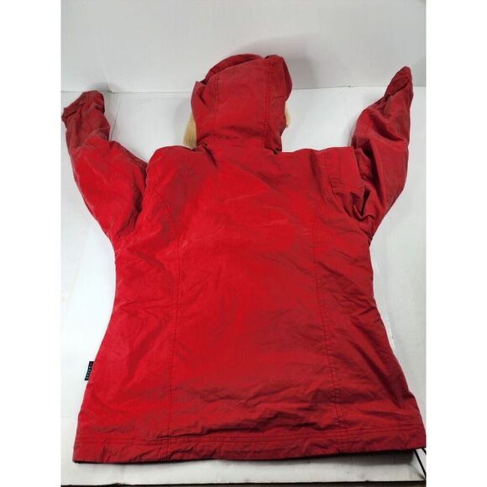 Harro Australia Fleece Fake Fur Hoodie Jacket Women's Size‎ 10 Red - Picture 12 of 14